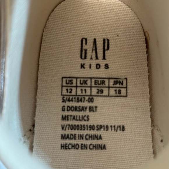 Gap Kids angle-strap ballet flat size 12 - Picture 5 of 5